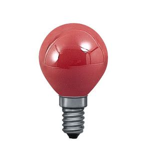 40121 Лампа Капля, красная, E14, 45мм 25W For all small luminaires with E14 401.21 Paulmann