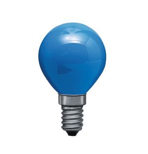 40124 Лампа Капля, синяя, E14, 45мм 25W For all small luminaires with E14 401.24 Paulmann
