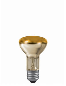 Reflektorlampe R80 40W E27 103mm 63mm Gold