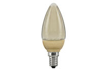 28087 LED Kerze 1,4W E14 Gold Candle bulbs for use with chandeliers, ceiling and wall lamps. 280.87 Paulmann