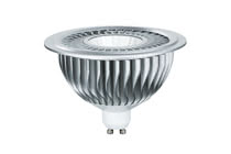 LED reflector lamp QPAR110, 11 Watt GU10 silver 230 V