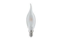 28307 Лампа свеча на ветру LED 4W E14 Sat 2700K Candle bulbs for use with chandeliers, ceiling and wall lamps. 283.07 Paulmann