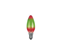 40226 Лампа свеча, E14, красный/зеленый, 25W Candle bulbs for use with chandeliers, ceiling and wall lamps. 402.26 Paulmann