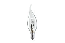 51046 Лампа Свеча на ветру Halogen 18W E14, прозрачная Candle bulbs for use with chandeliers, ceiling and wall lamps. 510.46 Paulmann
