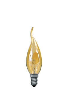 Kerzenlampe Cosylight 25W E14 130mm 35mm Gold