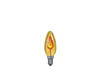 53002 Лампа мерцающая свеча желтая Е14, 3W Candle bulbs for use with chandeliers, ceiling and wall lamps. 530.02 Paulmann