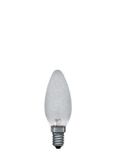 Kerzenlampe 40W E14 97mm 35mm Eiskristall klar