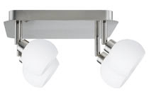 60149 Светильник Wolbil 4x40W GZ10, железо шероховатое The 4-lamp -Wolbi- spotlight features proven 230В volt halogen technology combined with an attractive design. The product includes a lamp, reflector lamp Halo+ Maxiflood (80044), on delivery and is suitable for wall and ceiling mounting. The generous light distribution is ideally suited to general purpose room illumination. 601.49 Paulmann