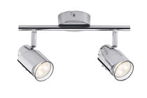 60179 Светильник SL Futura LED Stange 2x3,5W GU10 Chr The 2-lamp -Futura- spotlight sets new benchmarks in energy-efficiency under the maxim of -tomorrow"s technology today-. The product includes an interchangeable lamp on delivery and is suitable for wall and ceiling mounting. The gently targeted diffusion of light ensures pleasant room illumination and enables you to set lighting accents. 601.79 Paulmann