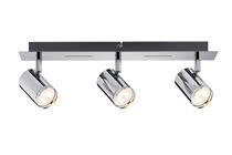 60184 Светильник Rondo LED Balken 3x3,5W GU10 Chr The 3-lamp -Rondo- spotlight sets new benchmarks in energy-efficiency under the maxim of -tomorrow"s technology today-. The product includes an interchangeable lamp on delivery and is suitable for wall and ceiling mounting. The gently targeted diffusion of light ensures pleasant room illumination and enables you to set lighting accents. 601.84 Paulmann