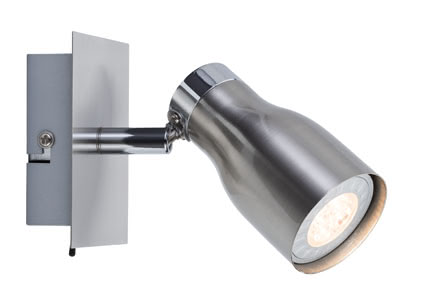 60268 Светильник MeliLED Balken 1x3,5W GU10 Ni-sat The single-lamp -Meli- spotlight sets new benchmarks in energy-efficiency under the maxim of -tomorrow"s technology today-. The product includes an interchangeable lamp on delivery and is suitable for wall and ceiling mounting. The gently targeted diffusion of light ensures pleasant room illumination and enables you to set lighting accents. 602.68 Paulmann