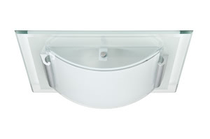 70018 Светильник настенно-потолочный Faccetto 1x9W, E27 230V Planar and convex glass forms are playfully combined in our Faccetto ceiling luminaire. Faccetto can be combined with a wide variety of furnishing styles. Its polished glass edging has a particularly festive feel. The light point of the energy-saving lamp provided adapts perfectly to the design. 700.18 Paulmann