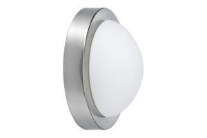 70025 Светильник W-D Dopp 9W E27 230mm Eis-g/Opal The round design featuring a glass dome can be counted as a classic among wall and ceiling luminaires. Yet Dopp lends this universal design a new quality with its wide metal ring and high-quality opal glass finish. The light point of the energy-saving lamp provided is perfectly adapted to the design. 700.25 Paulmann