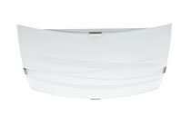Ceiling lamp, Jenny, max. 3x60 W, opaque, satin, metal, glass