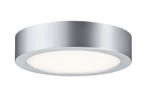 Ceiling lamp, Orbit LED panel 11W, Chrome matt, white, plastic