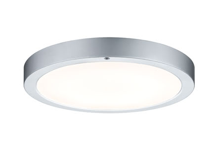 Ceiling lamp, Smooth LED panel 11W, chrome matt, white, metal, plastic