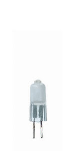 831052 Галогенная пальчиковая лампа, 12V, сатин, G4 SB 5W Satin Halogen bulbs guarantee bright light - too bright for some of us. That"s why there are specially frosted halogen bulbs. The grafted surface ensures an even illumination without shadows. The light is much less glaring than regular halogen bulbs. 8310.52 Paulmann
