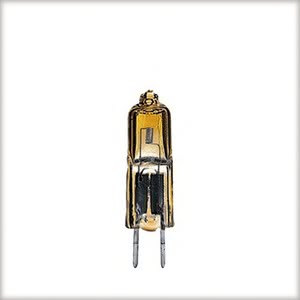 Low-voltage halogen pin base, 50 W GY6.35, gold 12 V