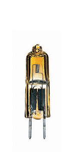 Halogen Stiftsockel mit Axialwendel 20W GY6,35 12V 12mm Gold