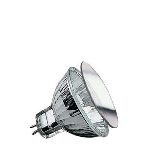 83220 Гал. рефлекторная лампа c защ.стеклом Security, 2000h, GU5,3 Security Halogen light is brilliant, strong – and quite hot. The Security bulb ensures more safety, due to it"s special coating: 80 percent of its heat is directed out the front. Ideal for downlights: Insulation behind the ceiling is not endangered. 832.20 Paulmann
