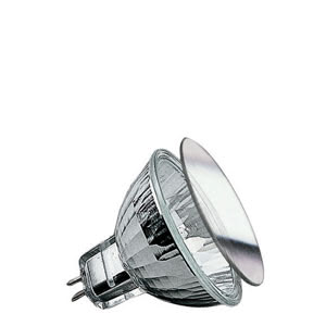 83221 Лампа галогенная 12V 20W GU5,3 38*BAB flood MR16 Security (D-51mm, H-45mm) (4000h) серебро Security Halogen light is brilliant, strong – and quite hot. The Security bulb ensures more safety, due to it"s special coating: 80 percent of its heat is directed out the front. Ideal for downlights: Insulation behind the ceiling is not endangered. 832.21 Paulmann