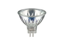 High-voltage halogen reflector lamp, cold light, 10 W GU5.3, silver 12 V