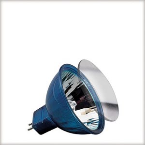 Low-voltage halogen reflector, happy colour, 20 W GU5.3, blue