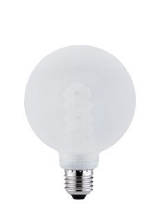 88058 Лампа ESL Globe 100 10W E27 eiskrist-kl WarmWs Round and opulent in shape. The ideal lamp for pendants and other ceiling luminaires. 880.58 Paulmann