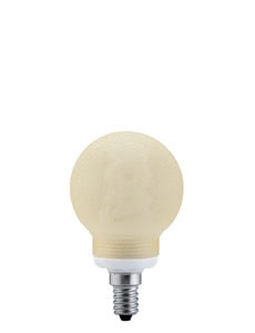 Lámp. Bajo Consumo Globe 60 7W E14 Craquele Ámbar Blanco cálido