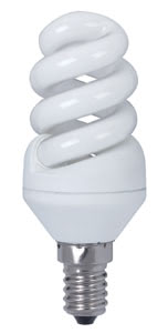 89435 Лампа энергосберегающая, спираль 7W E14 теплый бел., экстра Can be used universally. Ideal behind glass or shade. 894.35 Paulmann