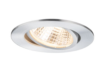 92644 светильник встр. Prem.EBL Set schw LED1x13W 15VA Alu dril Elegant material вЂ“ high-quality finish. The individually swivelling LED recessed luminaires in the Premium Line offer efficient but homelike warm white LED light and meet the most stringent standards for material quality and design. The recessed lamp means that the light it emits is free of glare despite its excellent light output. 926.44 Paulmann