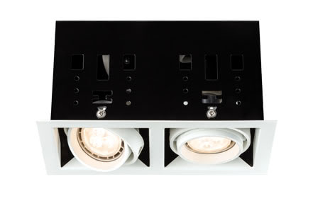 Premium line recessed light set, Cardano LED2, Matt white, single set