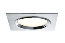 92696 Prem. EBL Set Dice eckig LED 3x8W Alu-g Elegant material вЂ“ high-quality finish. The LED recessed luminaires in the Premium Line offer efficient but homelike warm white LED light and meet the most stringent standards for material quality and design. The recessed lamp means that the light it emits is free of glare despite its excellent light output. 926.96 Paulmann