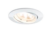 Recessed luminaire LED Coin clear round 6,8В W white 1-piece set, swivelling