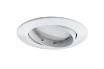 Recessed luminaire LED Coin satined round 6.8W white 3-piece set, swivelling