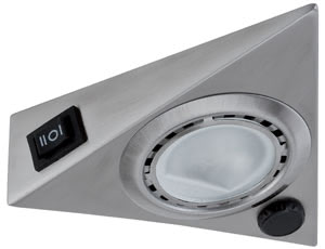 93500 Светильник M?bel ABL Set 3eck. PIR 3x20W G4 Edelst. The under-cabinet luminaire that responds to hand gestures: The Micro Line Triangle Sensor can turn itself on and off either by proximity or permanently using a switch. The robust stainless steel finish makes this luminaire the ideal lighting solution for over the sink or cooker. 935.00 Paulmann