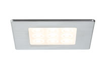 93558 M?bel EBL LED eckig PIR 3x4W 24VA Eis-g The right choice for display cabinets, furniture, etc.: The Micro Line Flat LED furniture recessed luminaire set emits practically no heat at all and provides cupboard illumination for unobtrusive lighting and decorative effects. 935.58 Paulmann