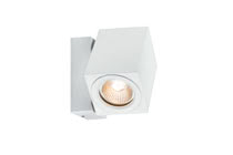 Special Line surface-m. wall light, 360В° Cube Flame LED, Matt white, 1pc. set, 1x7W