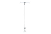 95013 Светильник подвесной Basic-Pendulum 1x40W GZ10 хром матовый The URail rail pendant -DecoSystems- is delivered without a lamp shade for the lamps, meaning the lamp shade must be ordered separately. This way, you can add your very own personal touch to the luminaires. Using additional luminaires from the URail range, you can create your very own individual rail system with a total output of up to 1,000В watt. 950.13 Paulmann