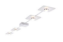 95075 Комплект светильников PadLED System Set 4x10W 8m, белый/хром In cases where conditions do not permit the use of recessed lighting, the PadLED provides an alternative. LED technology provides bright, homelike light. The system can be extended by 2 lamps (95076). 950.75 Paulmann
