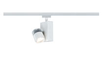 95163 Св-к URail L&E Spot TecLED 1x9W, белый The URail rail lighting -TecLed- is equipped with LED technology and compatible with all URail items. In combination with the corresponding URail components, you can create your own individual lighting system with a total output of up to 1000 watt. If you plan to regulate this system with a dimmer, we recommend selecting a URail product with halogen equipment. Currently, only a small assortment of specially designed LED bulbs can be dimmed. 951.63 Paulmann