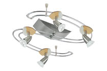 96517 Светильник Канны, Твистер, 4X35W дерево Cannes, the 4-lamp halogen 12В volt rail system with a total output of 140В W, features energy-saving 12 volt technology. The brilliant halogen light, which can be infinitely regulated using a conventional dimmer, creates a pleasant atmosphere in any living area. The system is suitable for wall and ceiling mounting. 965.17 Paulmann