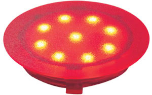 Profi EBL UpDownlight LED 1W 12V 45mm Rot/Kunststoff