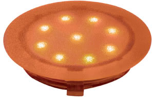 Profi EBL UpDownlight LED 1W 12V 45mm Amber/Kunststoff
