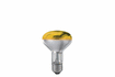 25062 Light bulb, reflector R80 60 W E27, yellow 230 V