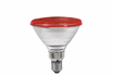 27281 Light bulb, reflector PAR 38 80 W E27, red 230 V