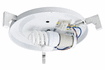 70125 DS ceiling lamp, basic circle, HF sensor Brushed aluminium, white, metal