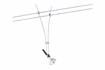 9711229 Sist. Cable Light&Easy Comet Barra corta 30cm GU5,3 Cromo 12V Aluminio/Cristal