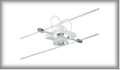 97497 Sist. Cable Light&Easy Foco Mac II 1x35W GU5,3 Blanco 12V Metal