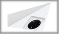 98523 Mueble Enchufe de Superfнcie 3-cuadrado Blanc/Metal